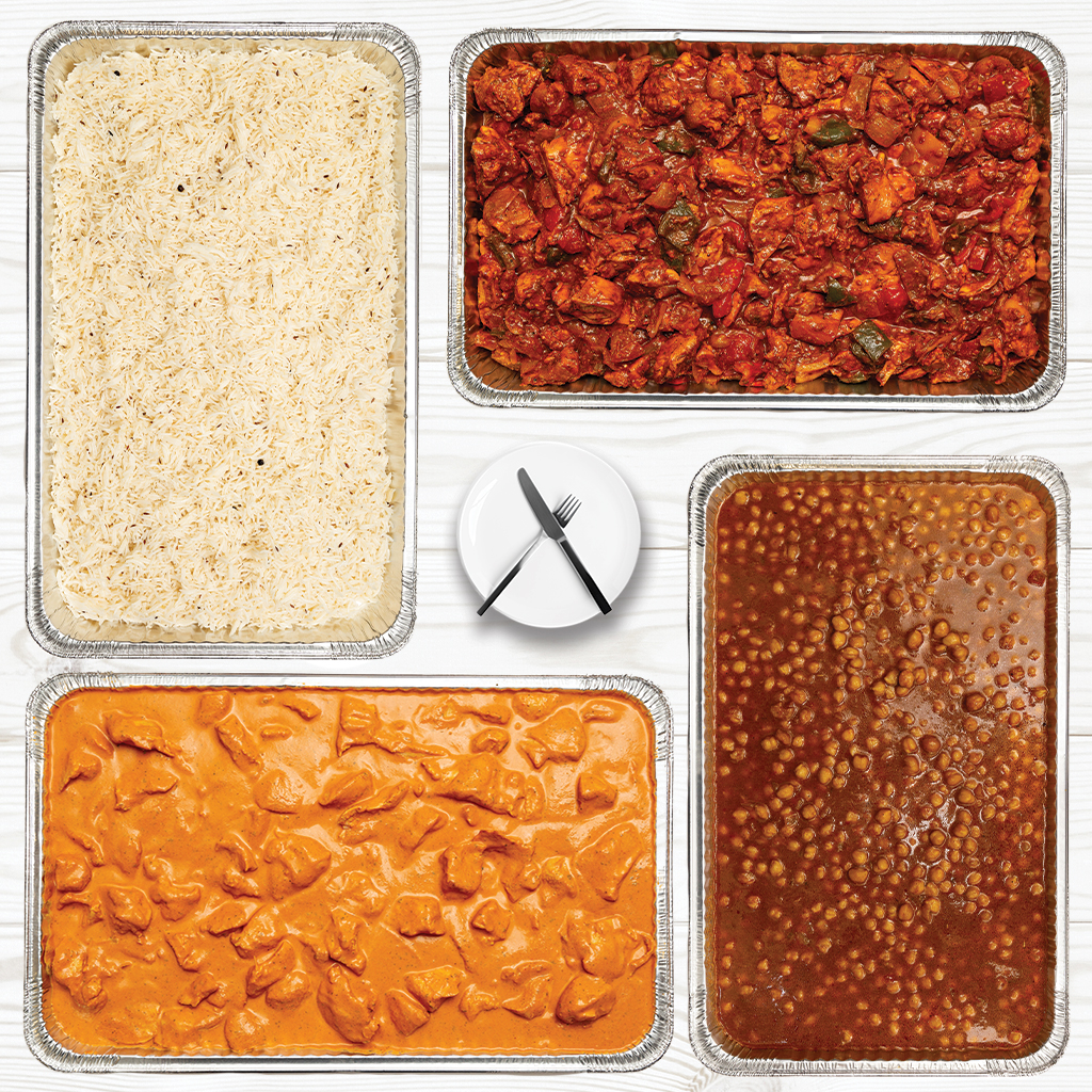 Meinhardt-Meat-Veg-combo w-Channa-Masala-Marble-Table