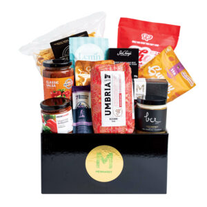 Best of the West Canadian gourmet gift basket with West Coast foods and artisan snacks.