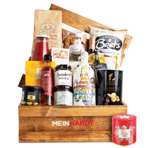 The Deluxe premium gourmet food gift basket with sweet and savory artisan treats